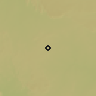 Shaded relief of the 58 km around Nīmach, drawn from the GMTED2010 grid