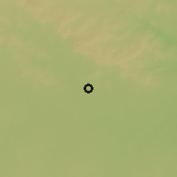 Shaded relief of the 59 km around Nirmal, drawn from the GMTED2010 grid