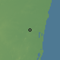 Shaded relief of the 60 km around Pallāvaram, drawn from the GMTED2010 grid