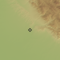 Shaded relief of the 56 km around Panchkula, drawn from the GMTED2010 grid