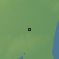 Shaded relief of the 60 km around Pannuratti, drawn from the GMTED2010 grid