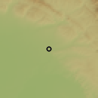 Shaded relief of the 56 km around Pathānkot, drawn from the GMTED2010 grid