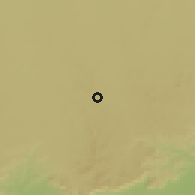 Shaded relief of the 58 km around Pithampur, drawn from the GMTED2010 grid