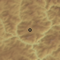 Shaded relief of the 56 km around Pithorāgarh, drawn from the GMTED2010 grid