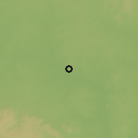 Shaded relief of the 59 km around Ballarpur, drawn from the GMTED2010 grid