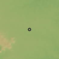 Shaded relief of the 58 km around Puruliya, drawn from the GMTED2010 grid