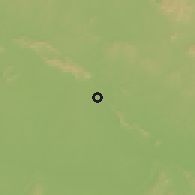 Shaded relief of the 58 km around Raigarh, drawn from the GMTED2010 grid