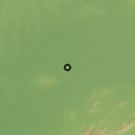 Shaded relief of the 57 km around Bālotra, drawn from the GMTED2010 grid
