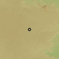 Shaded relief of the 58 km around Rānchi, drawn from the GMTED2010 grid