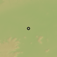 Shaded relief of the 58 km around Satna, drawn from the GMTED2010 grid