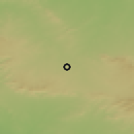 Shaded relief of the 58 km around Sendhwa, drawn from the GMTED2010 grid