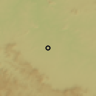 Shaded relief of the 58 km around Shahdol, drawn from the GMTED2010 grid