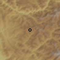Shaded relief of the 56 km around Shimla, drawn from the GMTED2010 grid