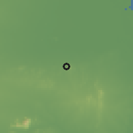 Shaded relief of the 58 km around Sihor, drawn from the GMTED2010 grid