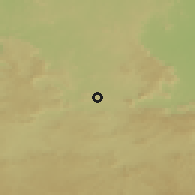Shaded relief of the 58 km around Singrauli, drawn from the GMTED2010 grid