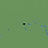 Shaded relief of the 58 km around South Dum Dum, drawn from the GMTED2010 grid