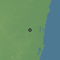 Shaded relief of the 60 km around Tāmbaram, drawn from the GMTED2010 grid