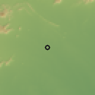 Shaded relief of the 60 km around Thirumangalam, drawn from the GMTED2010 grid