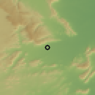 Shaded relief of the 59 km around Tirupati, drawn from the GMTED2010 grid