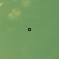 Shaded relief of the 60 km around Tiruvallūr, drawn from the GMTED2010 grid
