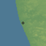 Shaded relief of the 60 km around Ullāl, drawn from the GMTED2010 grid
