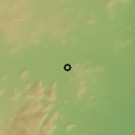 Shaded relief of the 60 km around Velluru, drawn from the GMTED2010 grid