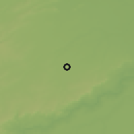 Shaded relief of the 57 km around Bāri, drawn from the GMTED2010 grid