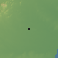 Shaded relief of the 60 km around Viluppuram, drawn from the GMTED2010 grid