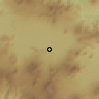 Shaded relief of the 60 km around Ciparay, drawn from the GMTED2010 grid