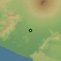 Shaded relief of the 60 km around Gamping, drawn from the GMTED2010 grid