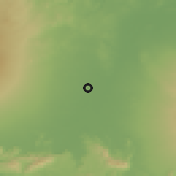 Shaded relief of the 60 km around Baki, drawn from the GMTED2010 grid