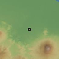 Shaded relief of the 60 km around Jatiwangi, drawn from the GMTED2010 grid