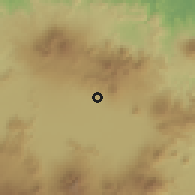 Shaded relief of the 60 km around Baleendah, drawn from the GMTED2010 grid