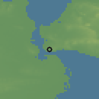 Shaded relief of the 60 km around Kamal, drawn from the GMTED2010 grid