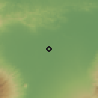 Shaded relief of the 60 km around Kertosono, drawn from the GMTED2010 grid