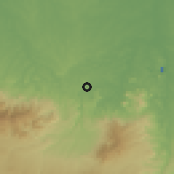 Shaded relief of the 60 km around Lahat, drawn from the GMTED2010 grid