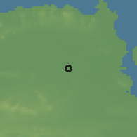 Shaded relief of the 60 km around Lamongan, drawn from the GMTED2010 grid