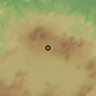 Shaded relief of the 60 km around Lembang, drawn from the GMTED2010 grid