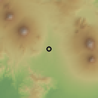 Shaded relief of the 60 km around Magelang, drawn from the GMTED2010 grid