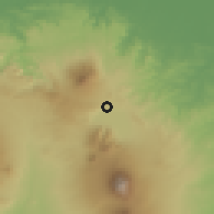 Shaded relief of the 60 km around Ambarawa, drawn from the GMTED2010 grid