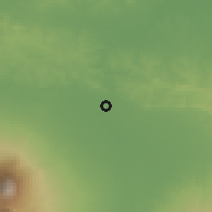 Shaded relief of the 60 km around Ngawi, drawn from the GMTED2010 grid