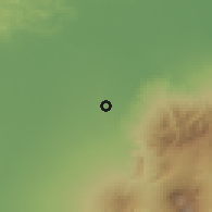 Shaded relief of the 60 km around Ngoro, drawn from the GMTED2010 grid