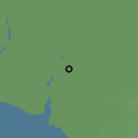 Shaded relief of the 60 km around Banjarmasin, drawn from the GMTED2010 grid