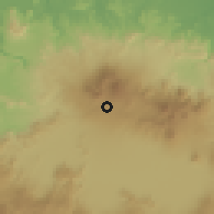 Shaded relief of the 60 km around Parongpong, drawn from the GMTED2010 grid