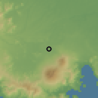 Shaded relief of the 60 km around Pringsewu, drawn from the GMTED2010 grid
