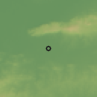 Shaded relief of the 60 km around Purwodadi, drawn from the GMTED2010 grid