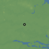 Shaded relief of the 60 km around Sembakung, drawn from the GMTED2010 grid