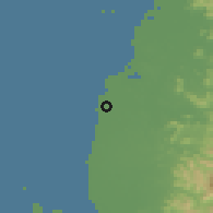 Shaded relief of the 60 km around Sombaopu, drawn from the GMTED2010 grid