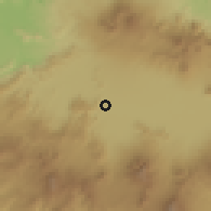 Shaded relief of the 60 km around Soreang, drawn from the GMTED2010 grid