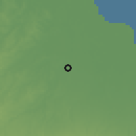 Shaded relief of the 60 km around Stabat, drawn from the GMTED2010 grid